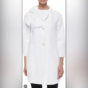 Kate Spade Dorothy Bow Front Tweed Jacket Coat